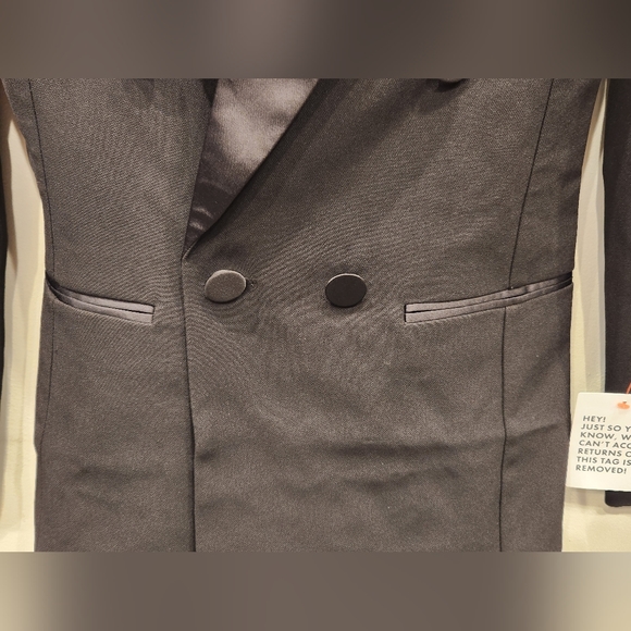 ASOS DESIGN Double Breasted Blazer, Black, Size US 8 and Size U… - Picture 5 of 10